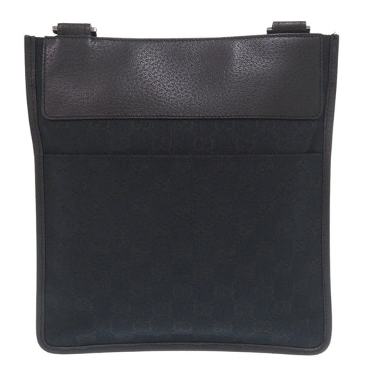 GUCCI Shoulder Bag 27639 GG canvas, leather black