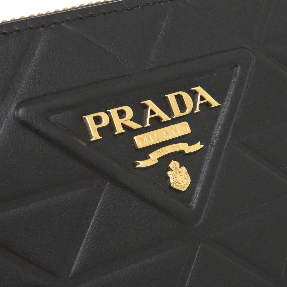 PRADA Long Wallet Purse IML506 leather black