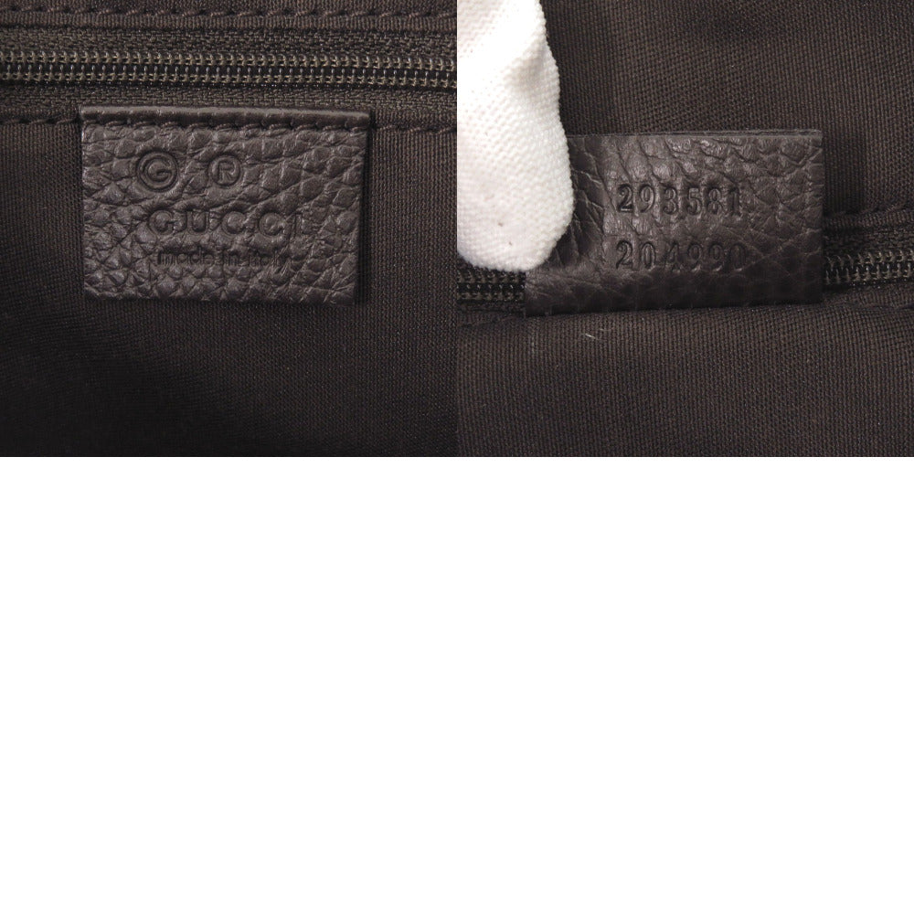 GUCCI Handbag 293581 leather Dark brown