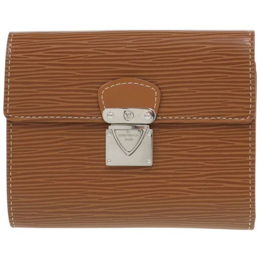 LOUIS VUITTON Long Wallet Purse M5801I Epi Leather Camel Epi Portefeuille Koala