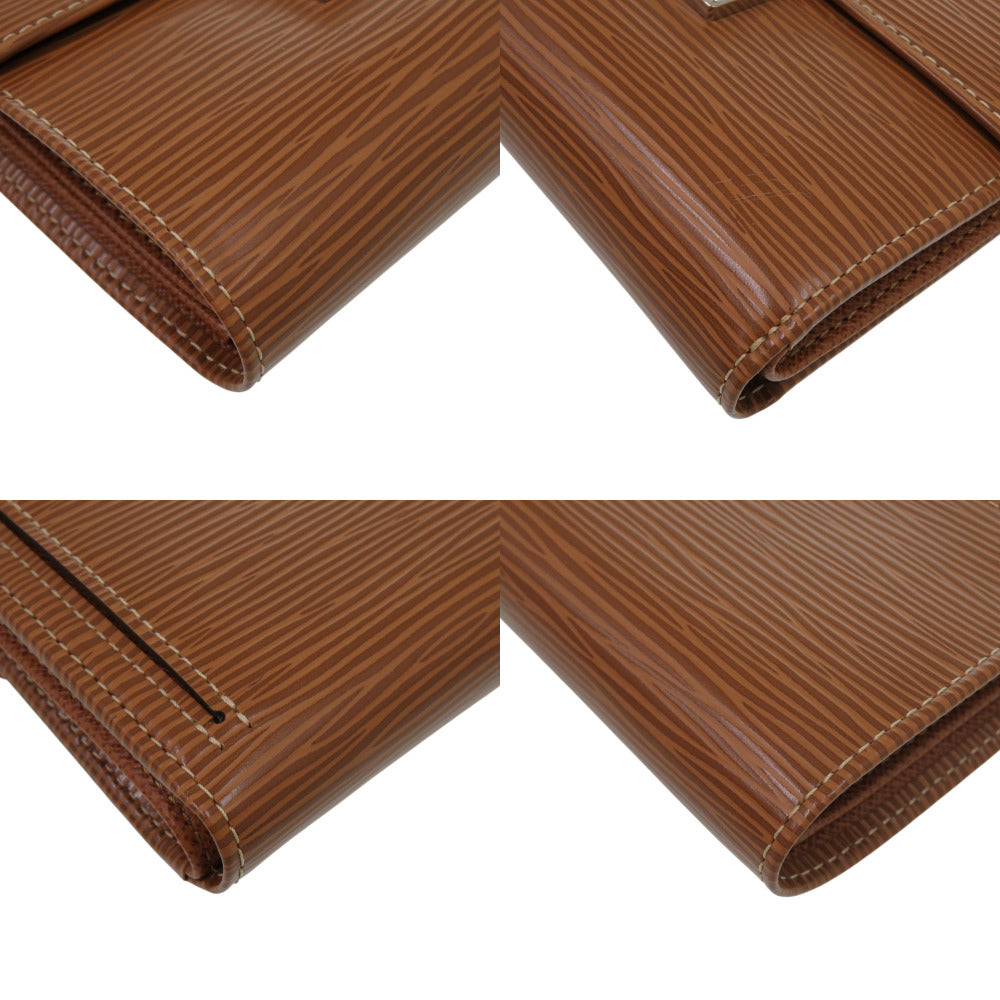 LOUIS VUITTON Long Wallet Purse M5801I Epi Leather Camel Epi Portefeuille Koala
