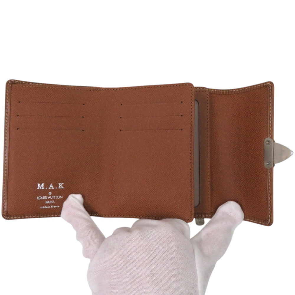 LOUIS VUITTON Long Wallet Purse M5801I Epi Leather Camel Epi Portefeuille Koala