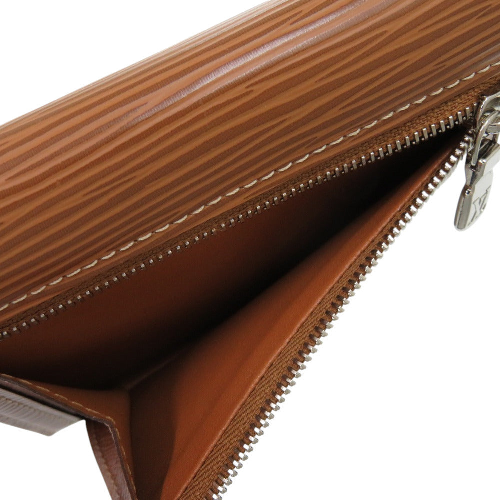 LOUIS VUITTON Long Wallet Purse M5801I Epi Leather Camel Epi Portefeuille Koala