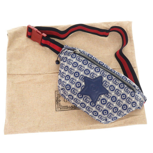 GUCCI Waist bag 502095 canvas blue