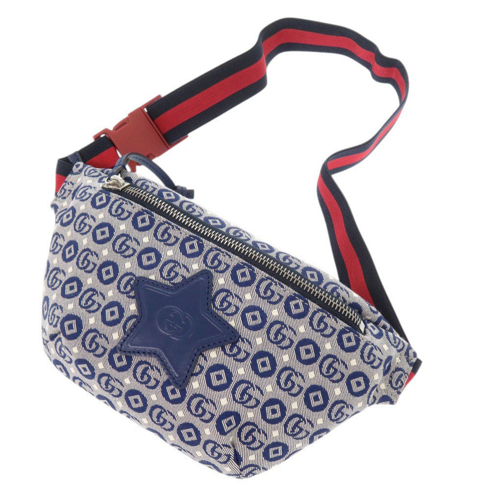 GUCCI Waist bag 502095 canvas blue