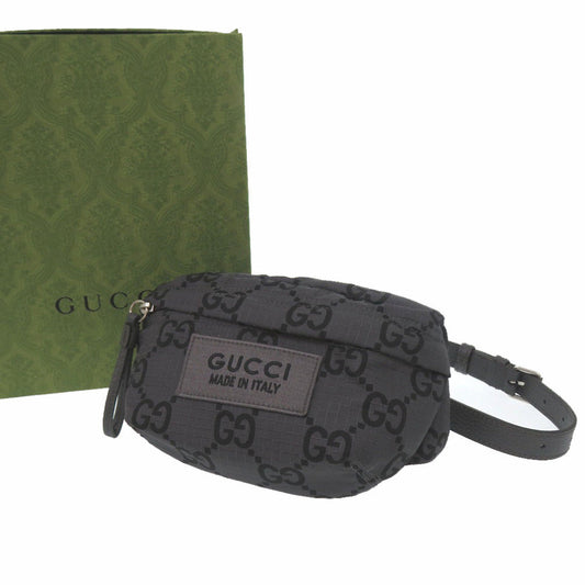 GUCCI Sling bag 767934 polyester Dark gray