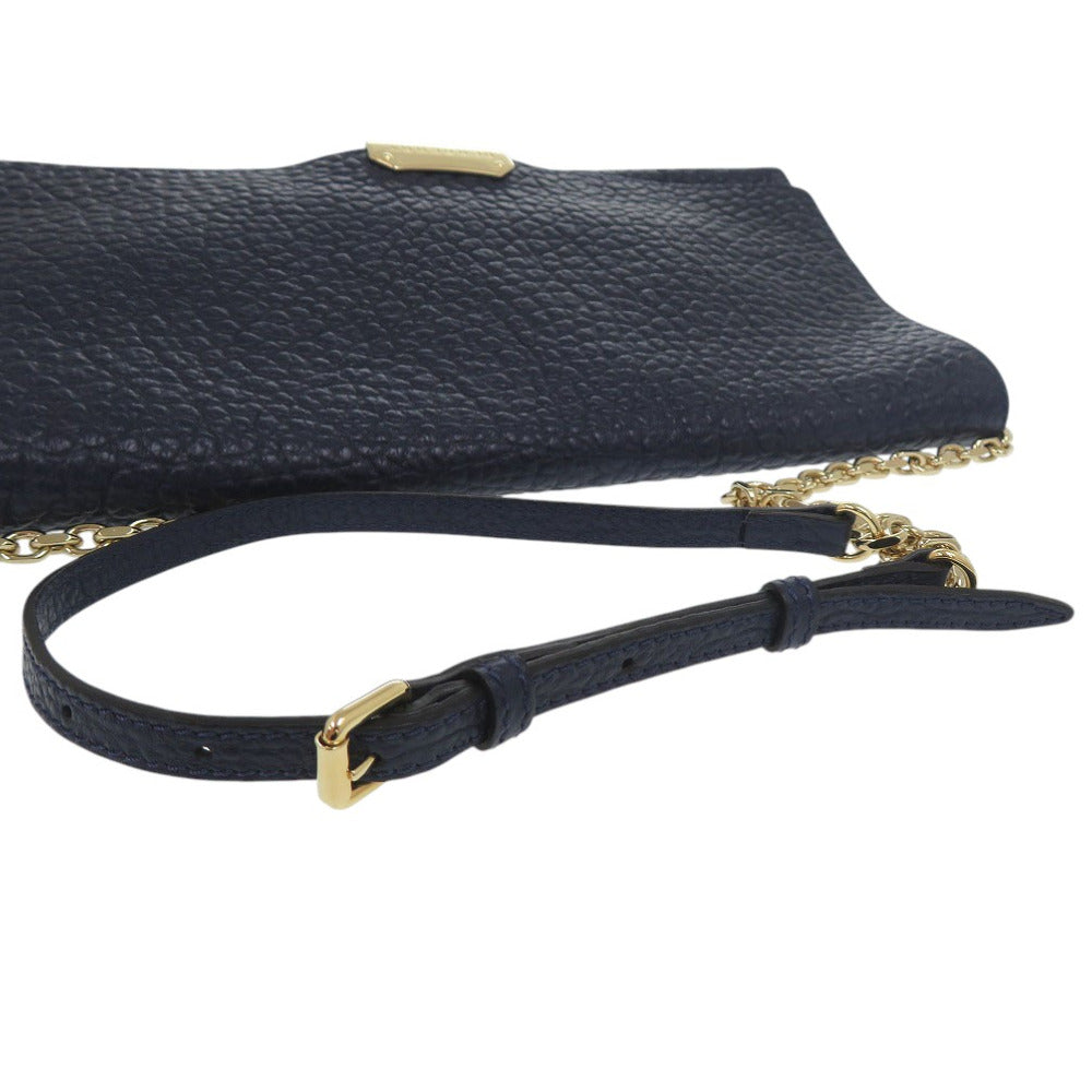 BURBERRY Shoulder Bag Calfskin Navy blue