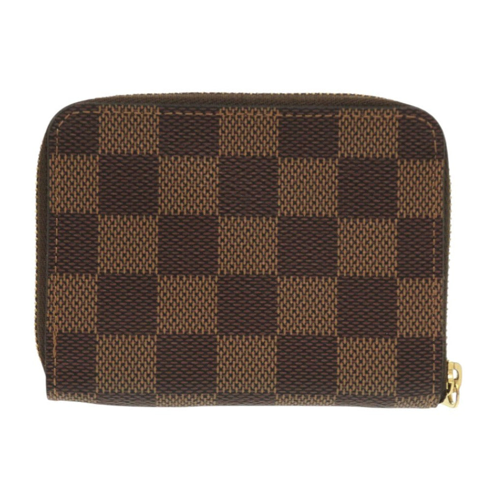 LOUIS VUITTON Coin case N63070 Damier canvas Brown Damier Zippy coin purse