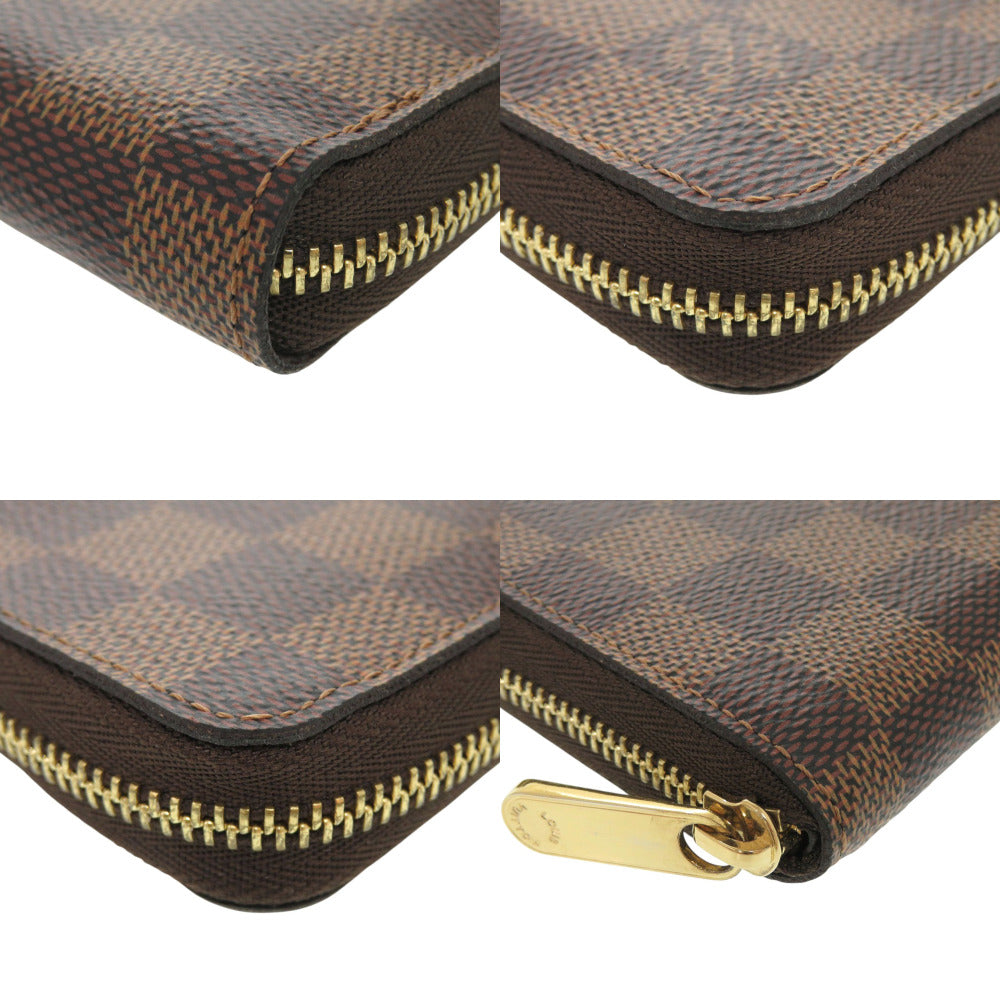 LOUIS VUITTON Coin case N63070 Damier canvas Brown Damier Zippy coin purse