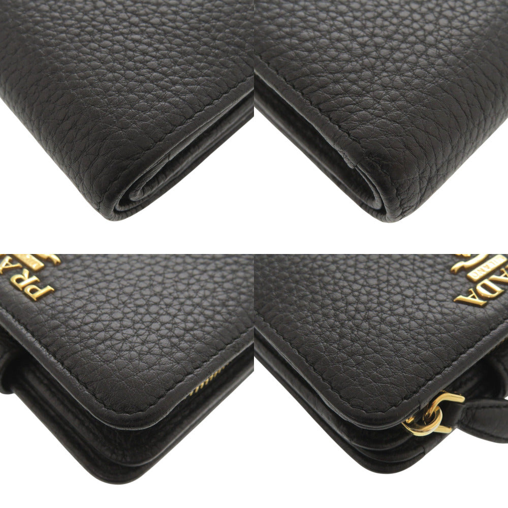 PRADA Bifold Wallet leather black