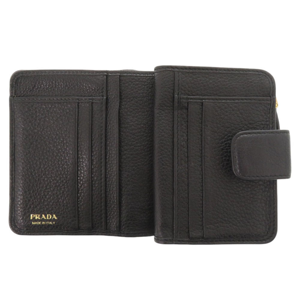 PRADA Bifold Wallet leather black