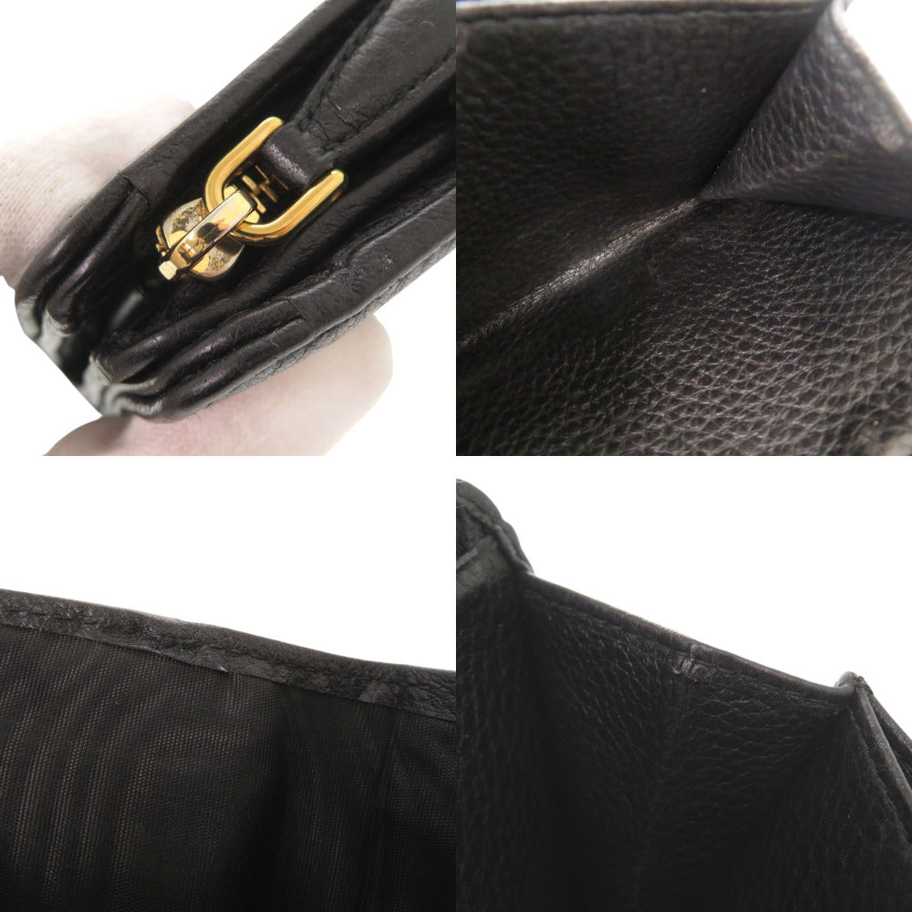 PRADA Bifold Wallet leather black