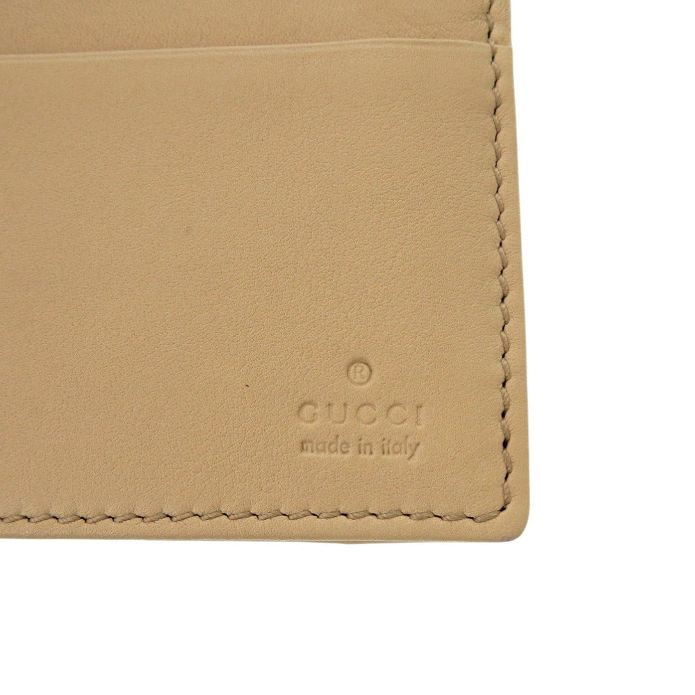 GUCCI Long Wallet Purse 269978 leather beige Guccisima GG