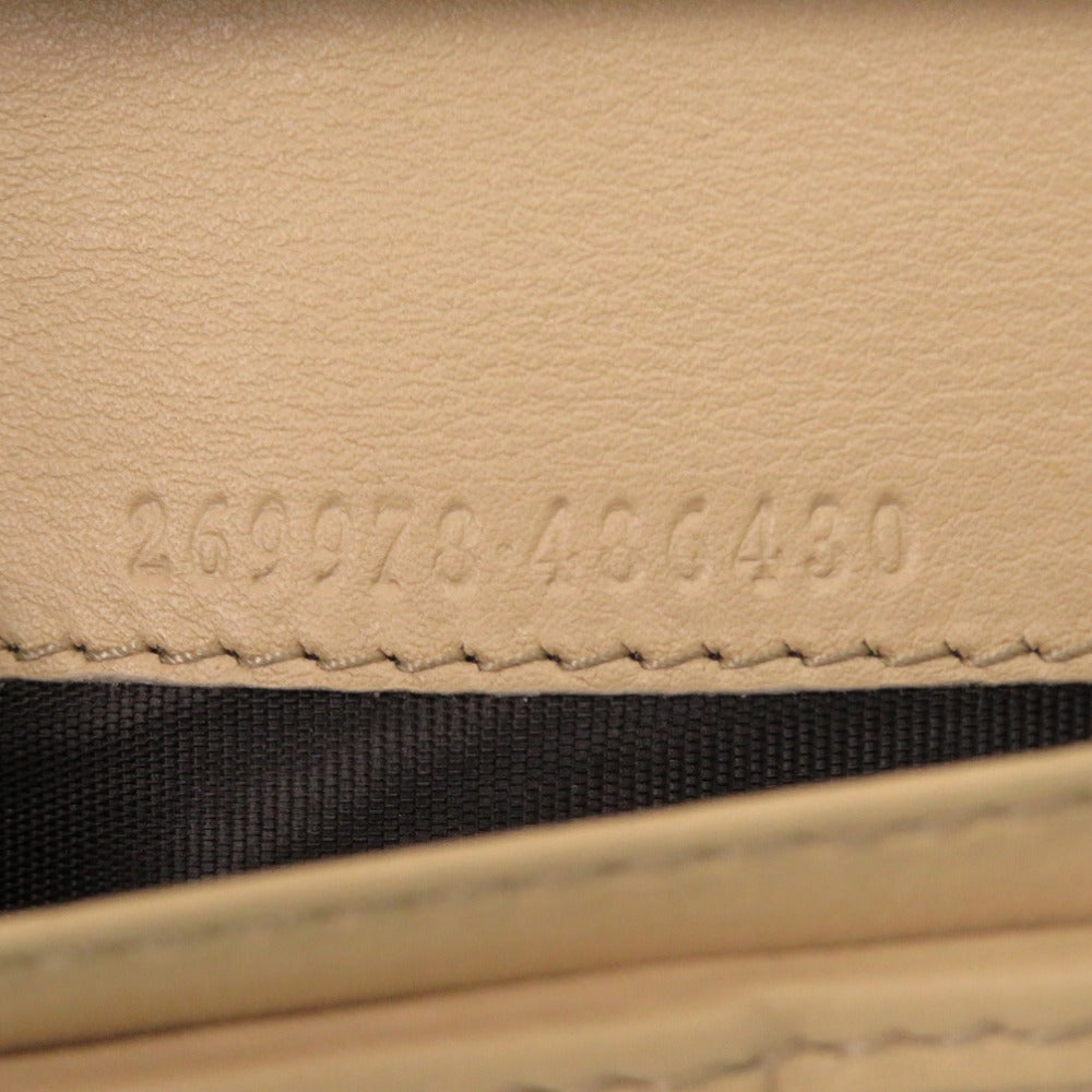 GUCCI Long Wallet Purse 269978 leather beige Guccisima GG