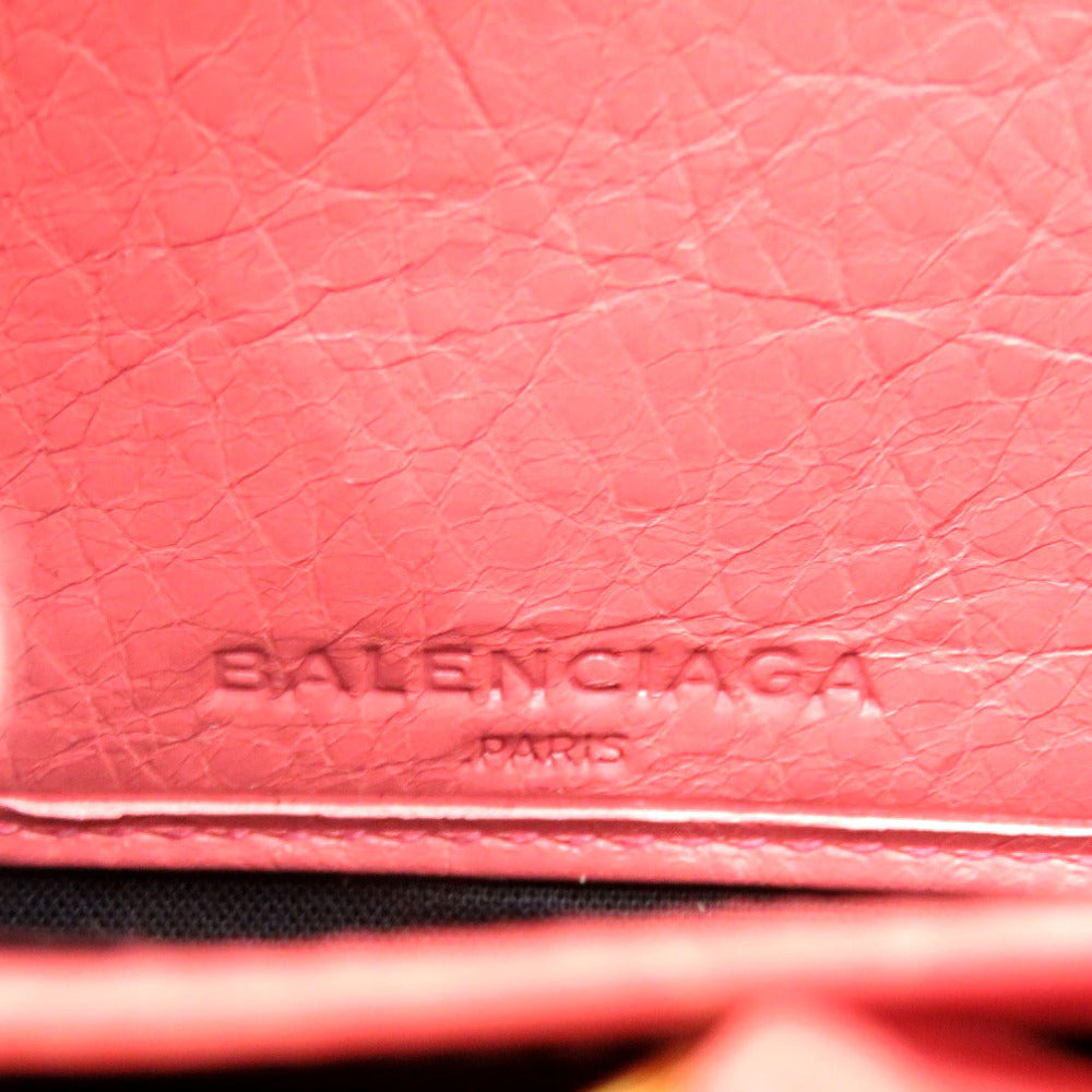 BALENCIAGA Long Wallet Purse 253053 leather salmon pink Giant continental