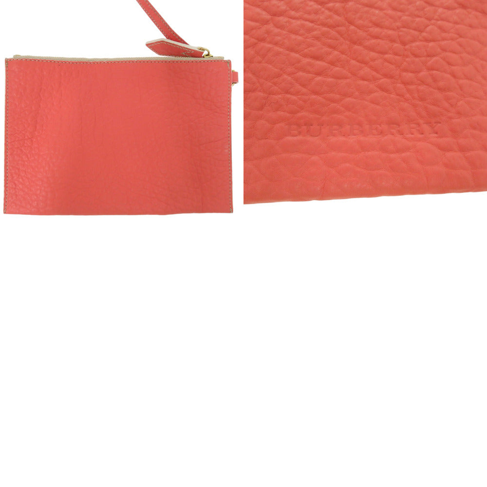 BURBERRY Tote Bag Sheep leather pink