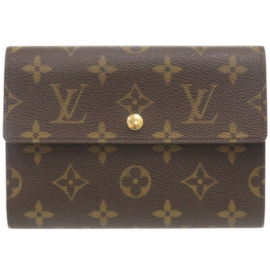 LOUIS VUITTON Tri-fold wallet M61202 Monogram canvas Brown Monogram Porte Tresor Etui Papier