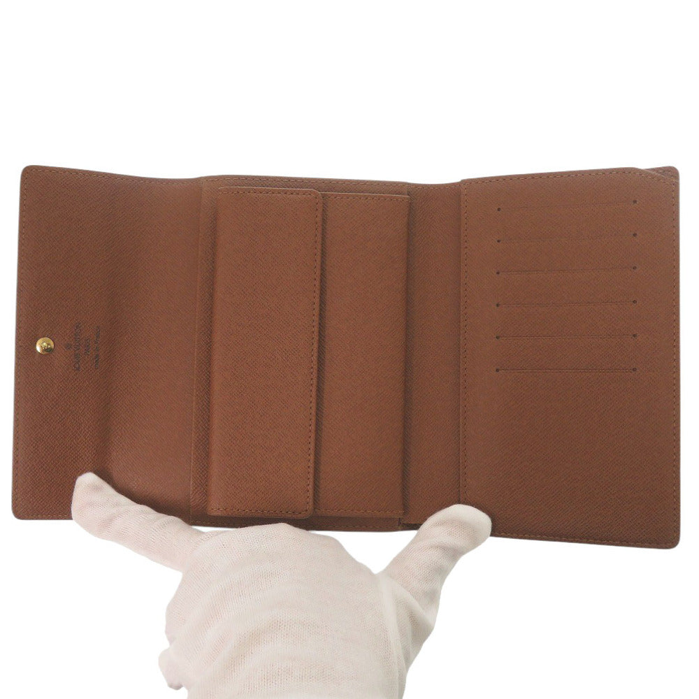 LOUIS VUITTON Tri-fold wallet M61202 Monogram canvas Brown Monogram Porte Tresor Etui Papier