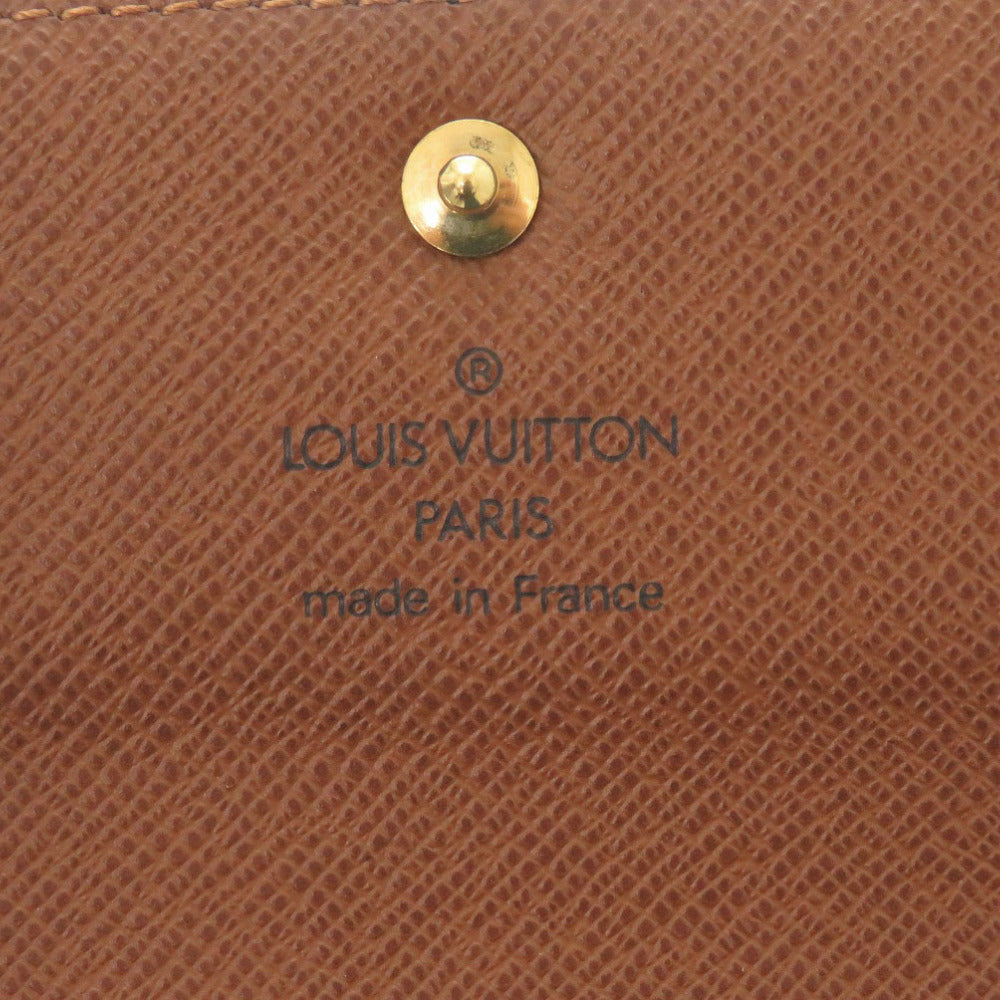 LOUIS VUITTON Tri-fold wallet M61202 Monogram canvas Brown Monogram Porte Tresor Etui Papier