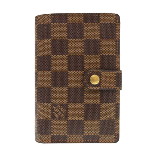LOUIS VUITTON Bifold Wallet N61664 Damier canvas Ebene Damier Porto Monevier Vienova
