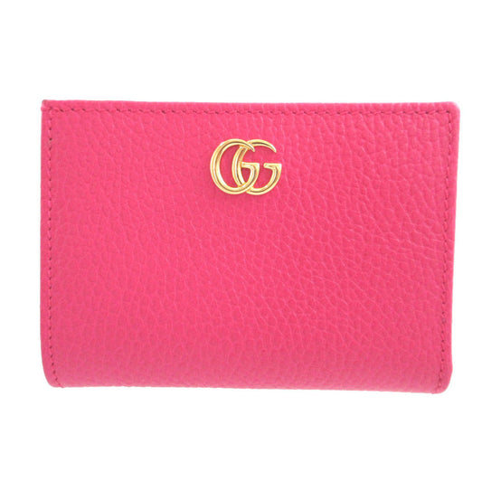 GUCCI Bifold Wallet 772738 leather pink GG Marmont