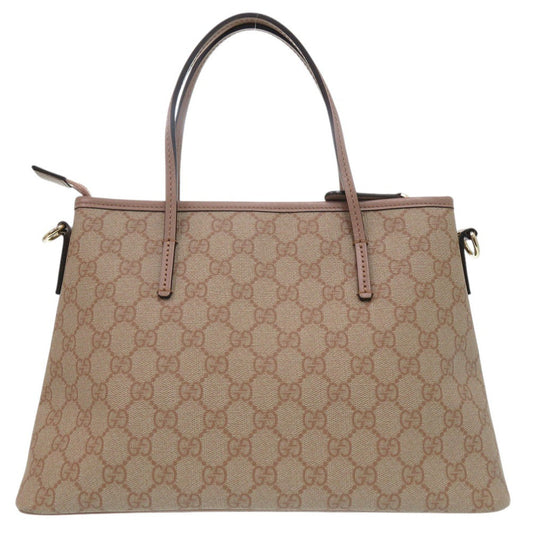 GUCCI Handbag 353440 Coated canvas pink 2way GG Supreme Women Used Authentic