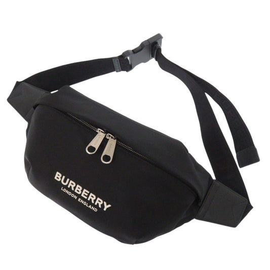 BURBERRY Waist bag Nylon black Women Used Authentic