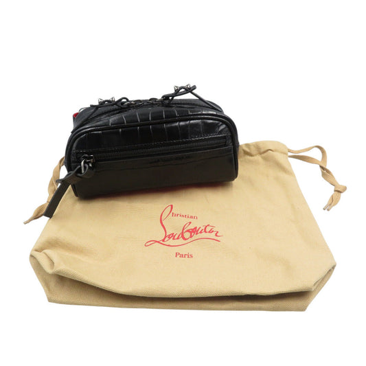 Christian Louboutin Sling bag 1215059 Embossed leather black