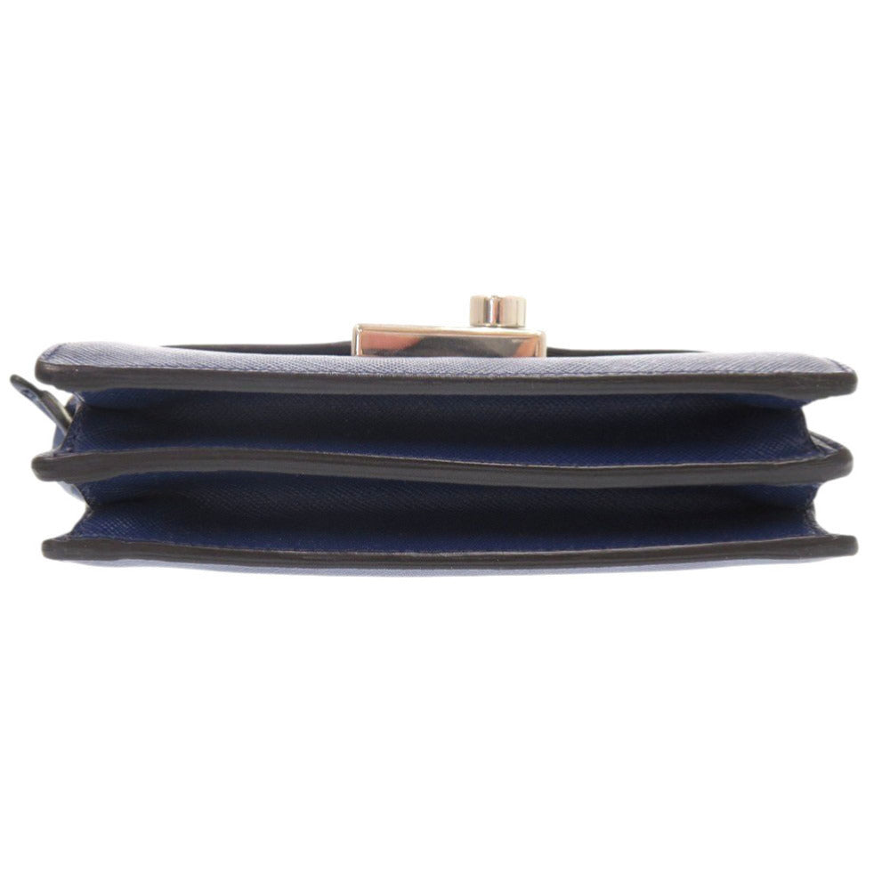 PRADA Handbag leather blue