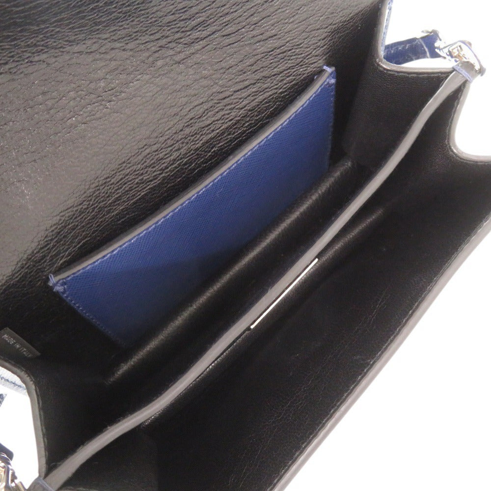 PRADA Handbag leather blue