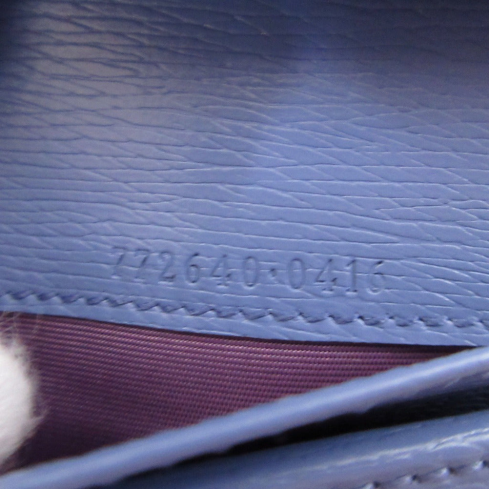 GUCCI Bifold Wallet 772640 leather purple
