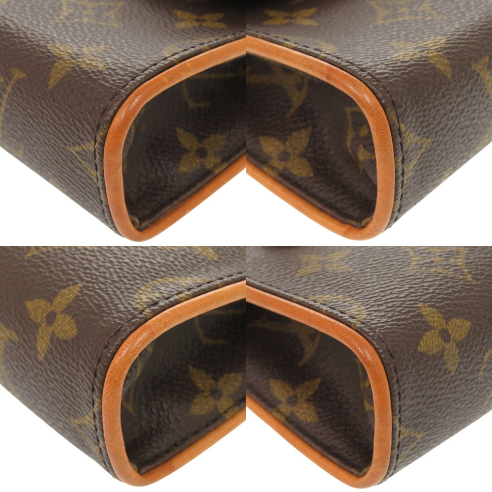 LOUIS VUITTON Waist bag M51855 Monogram canvas Brown Monogram Pochette Florentine Women Used Authentic