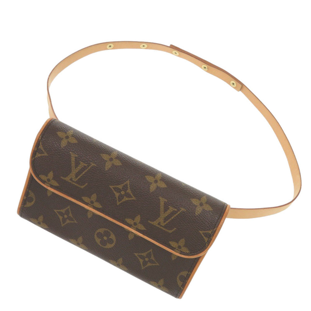 LOUIS VUITTON Waist bag M51855 Monogram canvas Brown Monogram Pochette Florentine Women Used Authentic