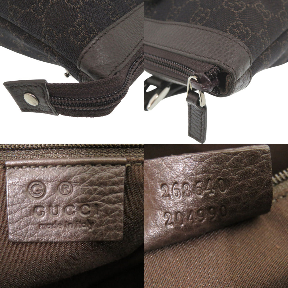 GUCCI Tote Bag 268640 canvas Dark brown GG ABBEY