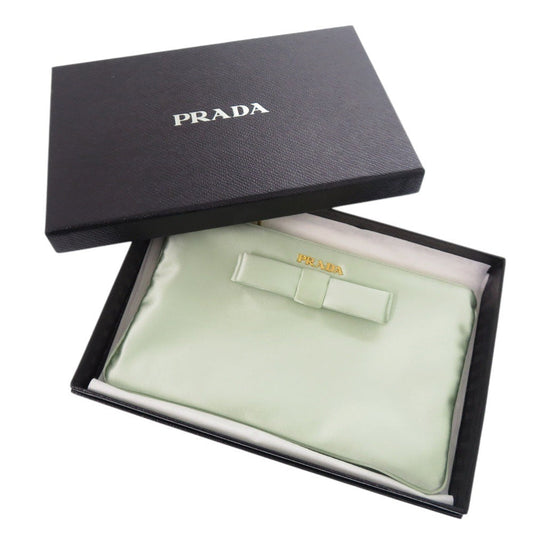 PRADA Pouch Satin green