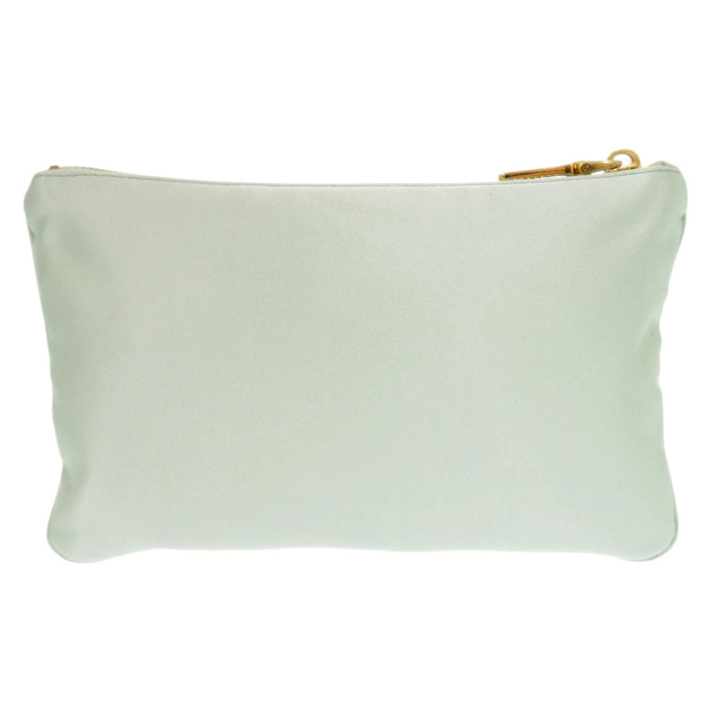 PRADA Pouch Satin green