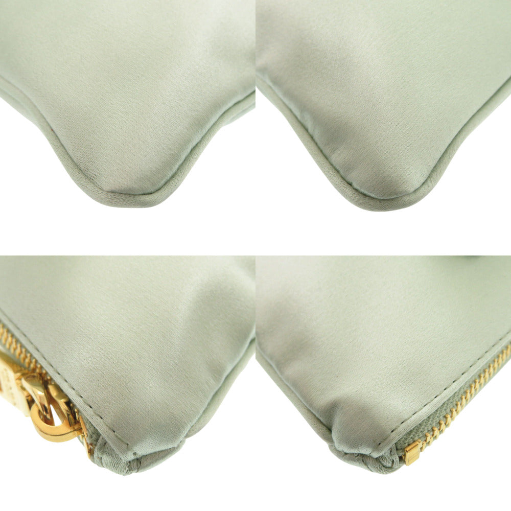 PRADA Pouch Satin green