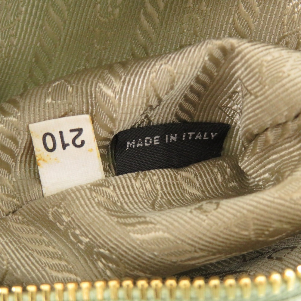 PRADA Pouch Satin green