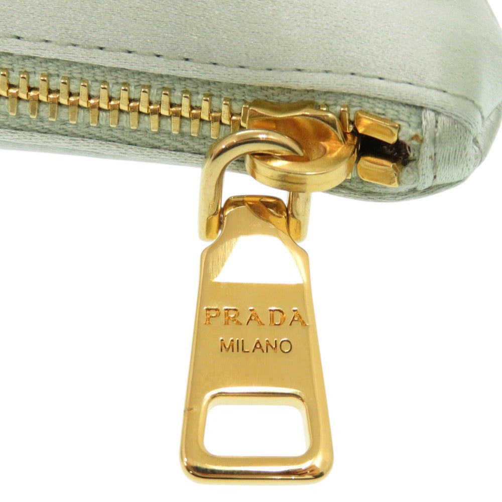 PRADA Pouch Satin green