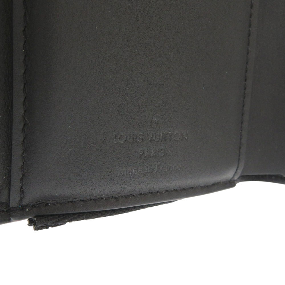 LOUIS VUITTON Tri-fold wallet M81740 black Aerogram Portefeuille Pilot
