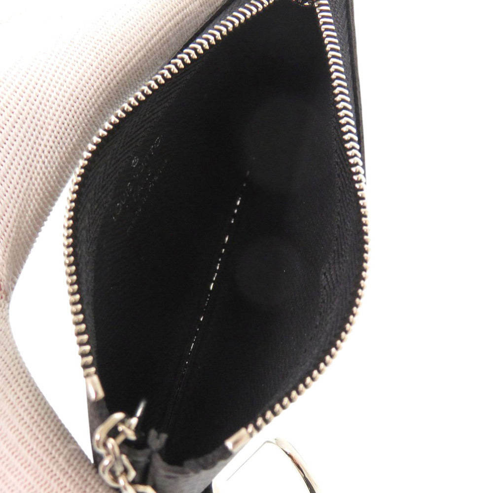 LOUIS VUITTON Coin case N60155 Damier Grafitto Canvas black Damier Graphite Pochette Cre Women Used Authentic