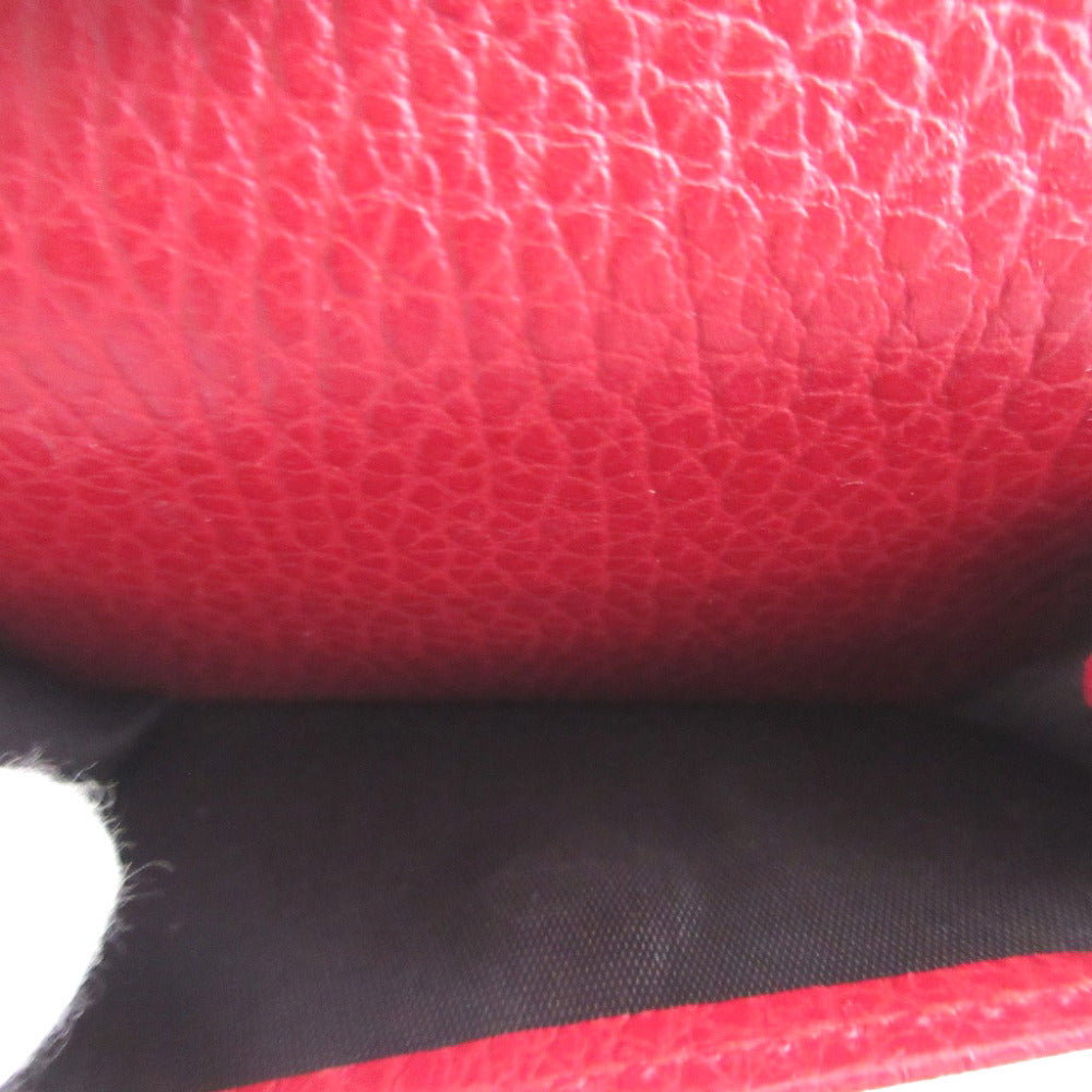 GUCCI Bifold Wallet 523277 leather Red GG Marmont