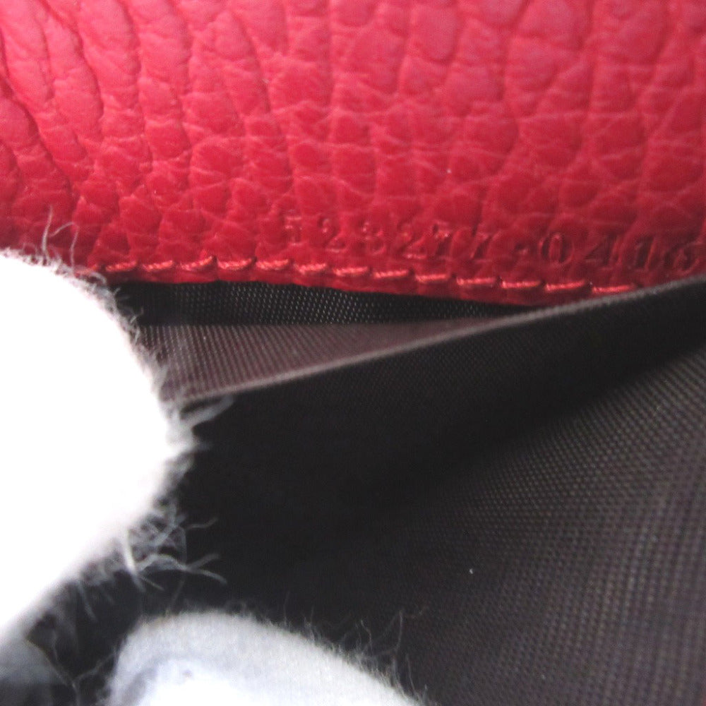 GUCCI Bifold Wallet 523277 leather Red GG Marmont