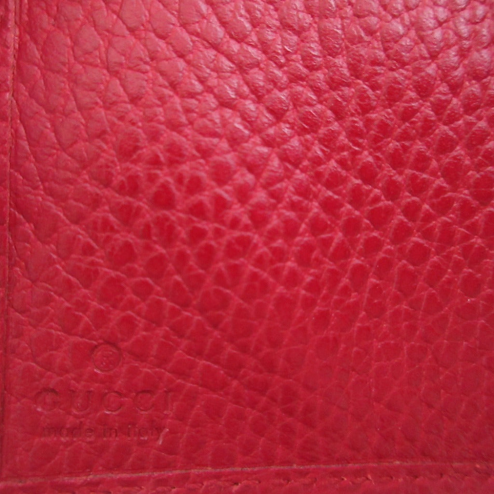 GUCCI Bifold Wallet 523277 leather Red GG Marmont
