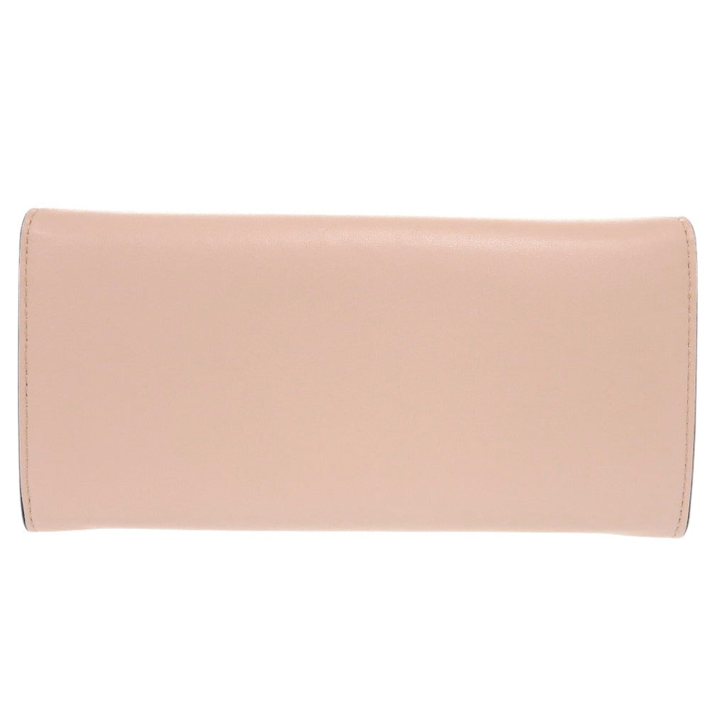 FENDI Long Wallet Purse 8M0251 leather pink Fendi Roma Continental Wallet Women Used Authentic