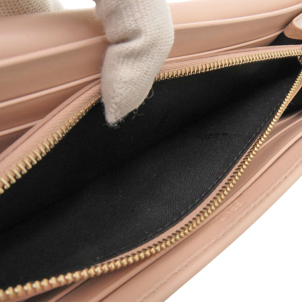 FENDI Long Wallet Purse 8M0251 leather pink Fendi Roma Continental Wallet Women Used Authentic