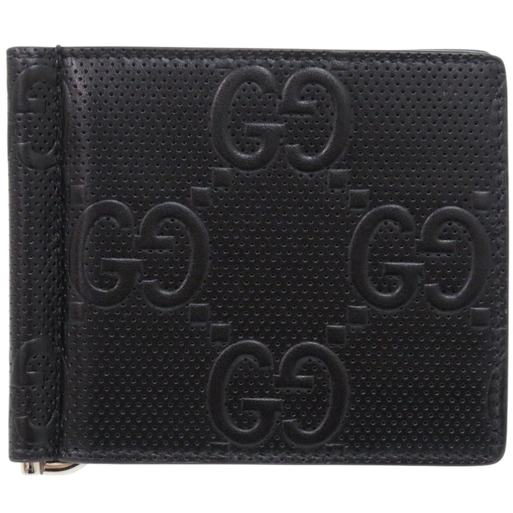 GUCCI Bifold Wallet 676656 leather black
