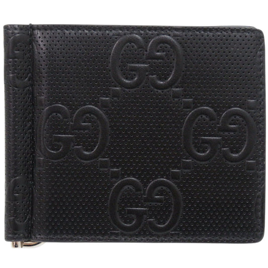 GUCCI Bifold Wallet 676656 leather black