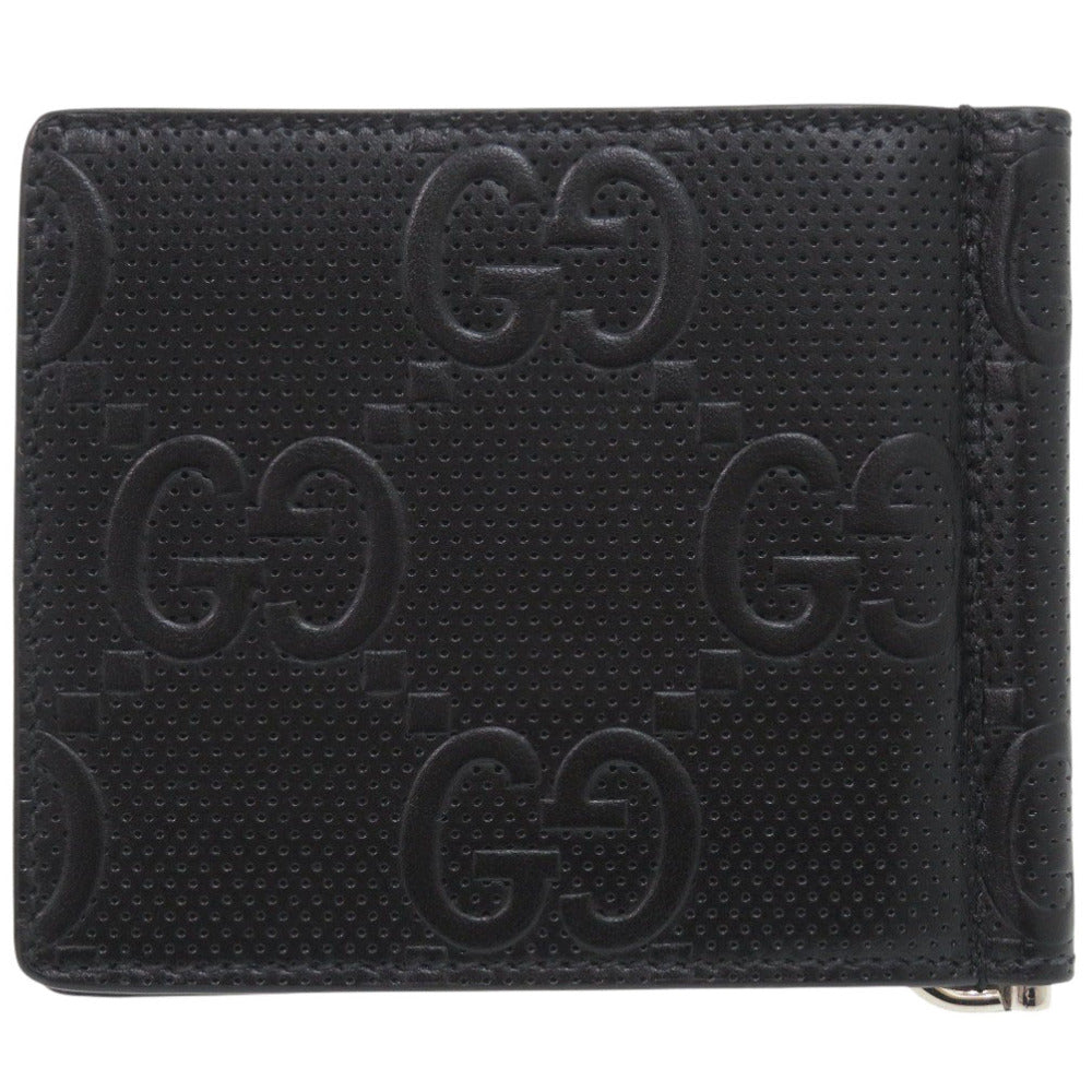GUCCI Bifold Wallet 676656 leather black