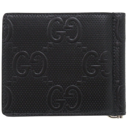 GUCCI Bifold Wallet 676656 leather black